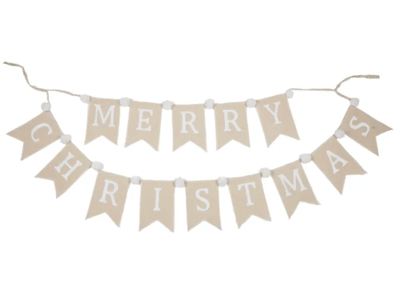 Haven & Space Berry XMAS Merry Christmas Bunting