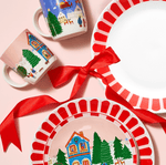 Haven & Space Berry XMAS Night Before Christmas Dinner Plate