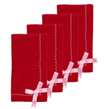 Haven & Space Berry XMAS Night Before Christmas S/4 Fabric Napkin