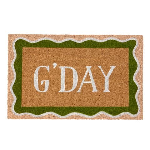 Haven & Space Berry OUTDOOR G'day Coir Door Mat