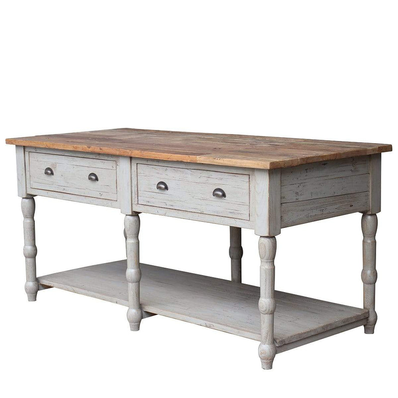 Haven and space furniture Old Elm Top Kitchen Island