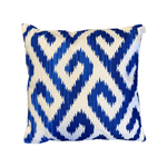 Haven & Space Berry Addison Blue and White Printed  Cushion
