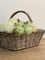 Haven & Space Berry Basketware Kubu Grey Rectangle Shopper