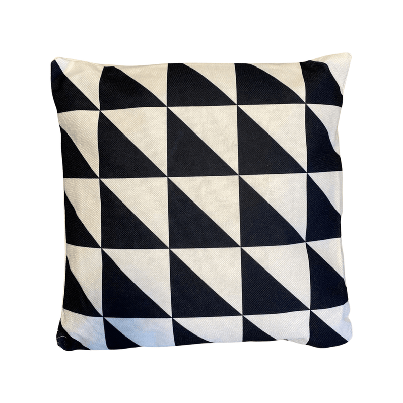 Haven & Space Berry Black and White Triangle  Printed Cushion