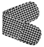 Haven & Space Berry Black Gingham Checkered Double Oven Mitt - Assorted Colours