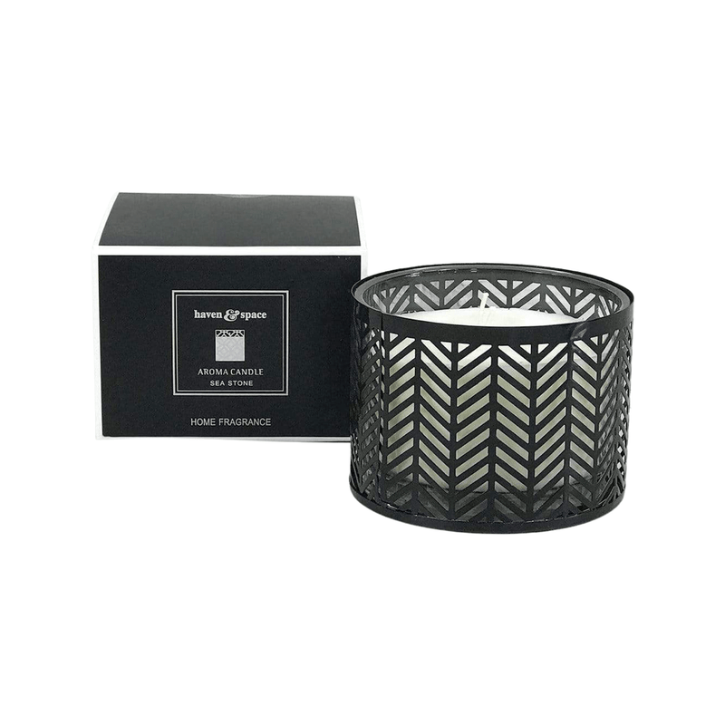 Haven & Space Berry Candles and Diffusers Haven and Space Metal Glass Candle 11x8cm