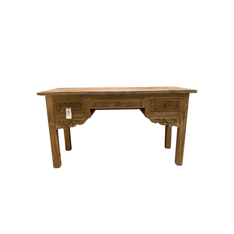 Haven & Space Berry Carved Computer Desk with Keyboard Drawer 150x60x80cm