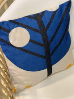 Haven & Space Berry Cushions Blue and Black Tree Cushion