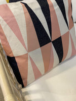 Haven & Space Berry Cushions Pink Geo Square Cushion