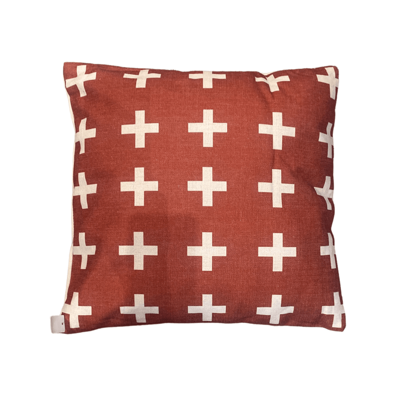 Haven & Space Berry Cushions Red Cross Cushion