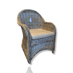 Haven & Space Berry Furniture Grey Kubu Armchair