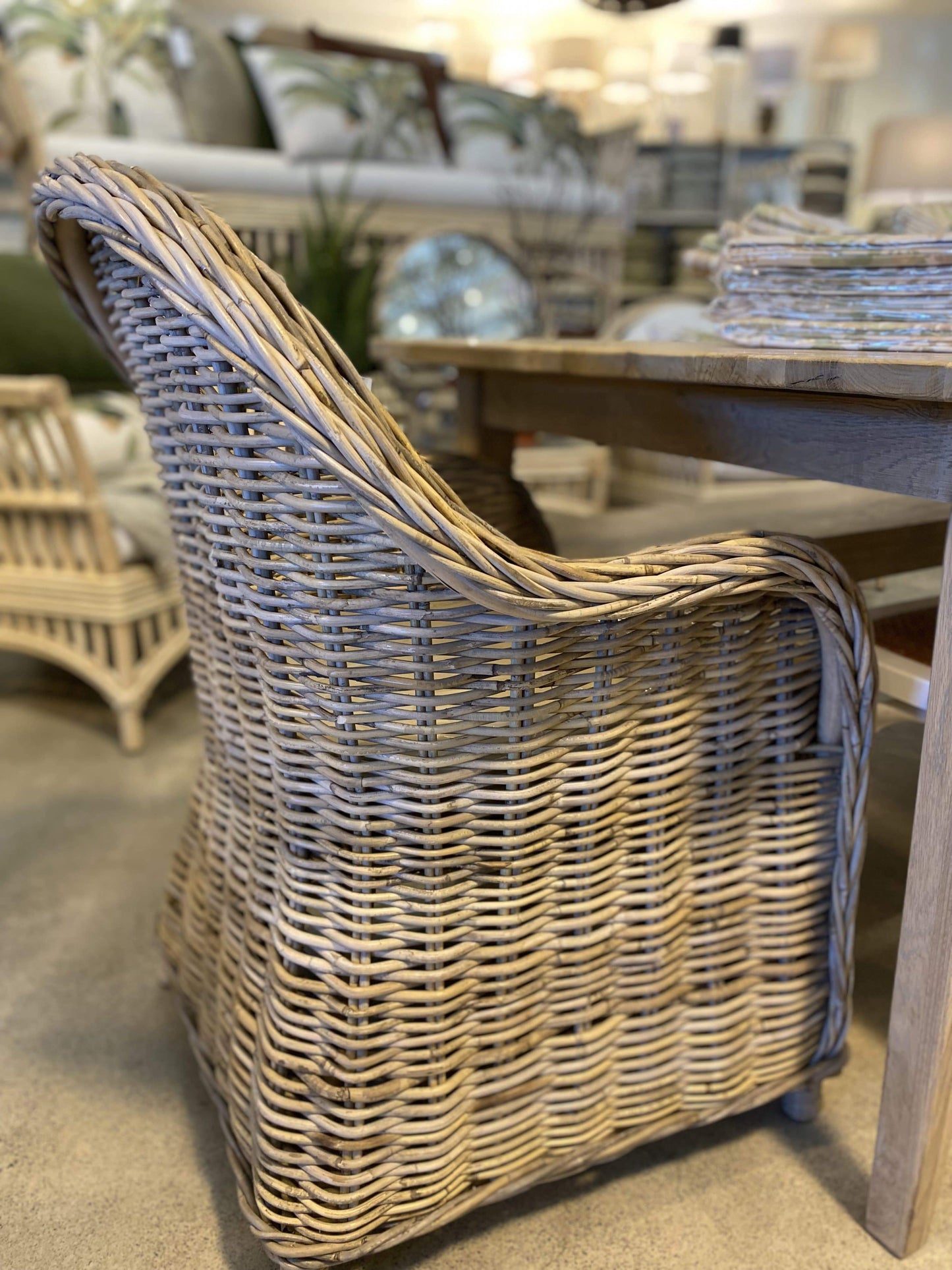 Haven & Space Berry Furniture Grey Kubu Armchair