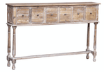 Cathedral Console 6 Drawer