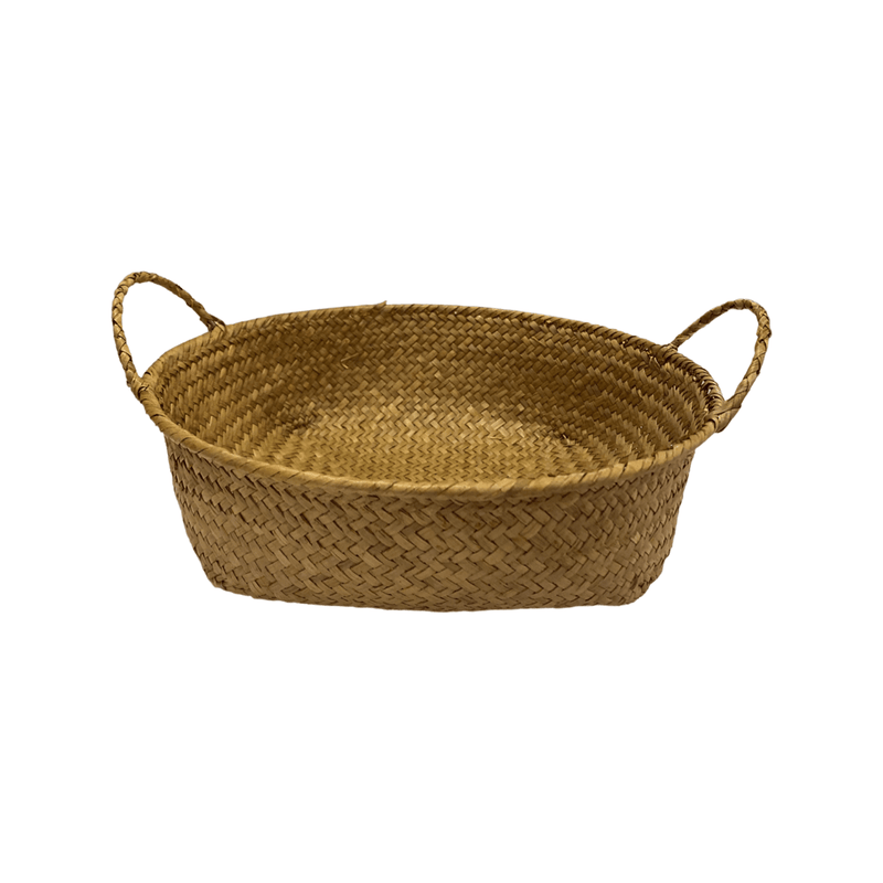 Haven & Space Berry Grass Basket with Handles
