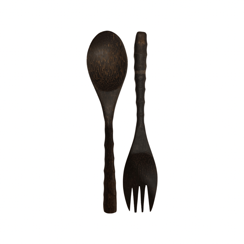 Haven & Space Berry Large Coconut Salad Servers 30cm