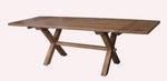 Haven & Space Berry Old Pine Cross Leg Dining Table (extendable)