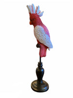 Haven & Space Berry Pink Parrot on Stand