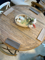 Haven & Space Berry Reclaimed Oak Round Dining Table