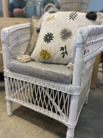 Haven & Space Berry White Maui Chair - Beige cushion included